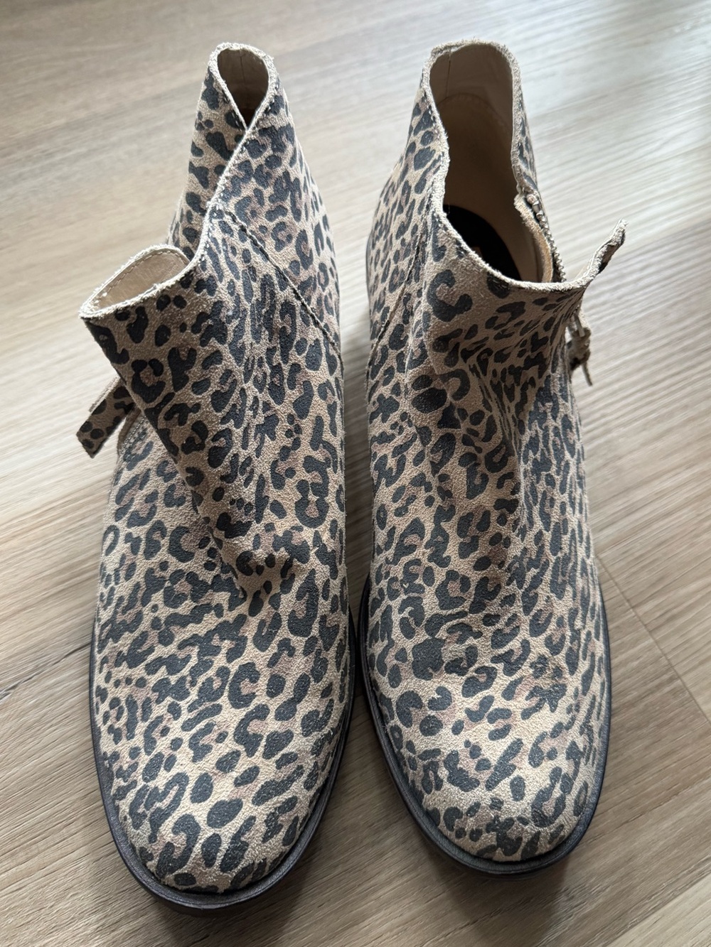 Dolce Vita Leopard Print Ankle Booties